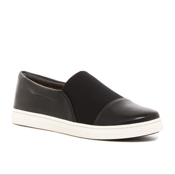 via spiga black slip on sneakers